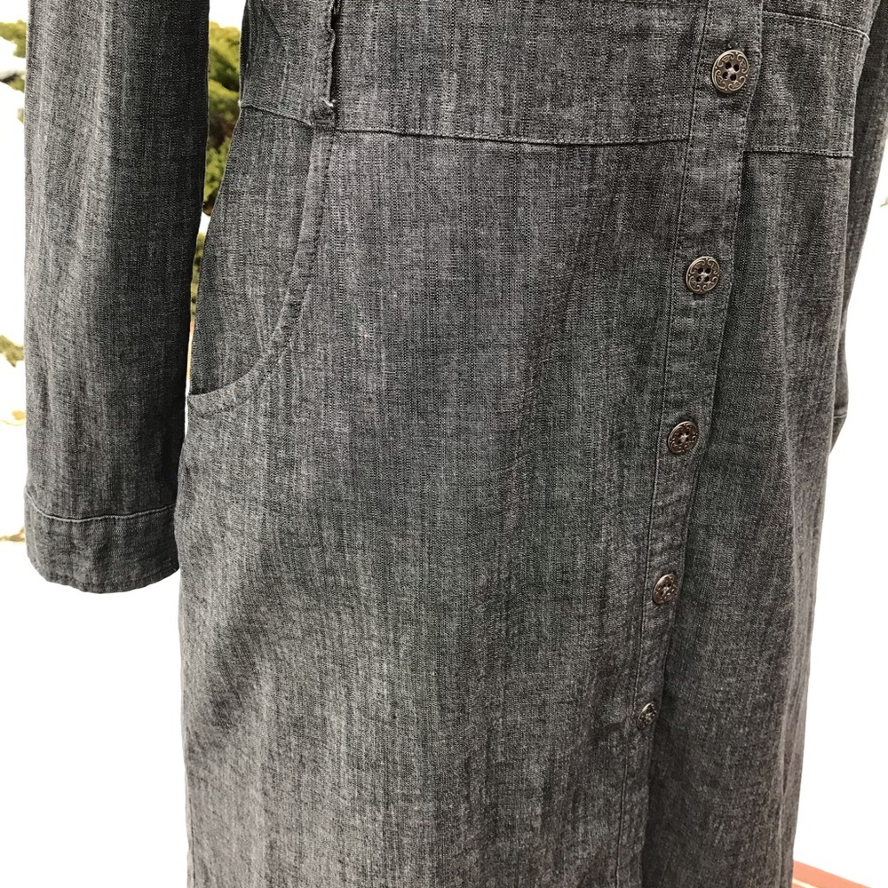 Grey Chambray Dress - Picture 3 of 6